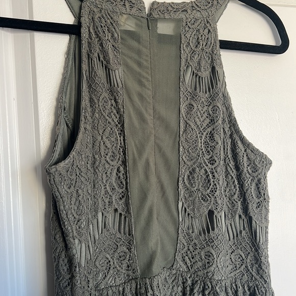 Green Lace Altar’d State Dress with mesh back - Sz Large - Picture 3 of 3